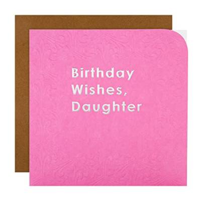 Hallmark Geburtstagskarte für Tochter – modernes textbasiertes Design von Hallmark