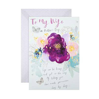 Hallmark Große Muttertagskarte für die Frau – klassisches Blumendesign von Hallmark