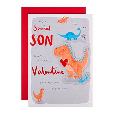 Hallmark Valentinstagskarte für Sohn – niedliches Dinosaurier-Design von Hallmark