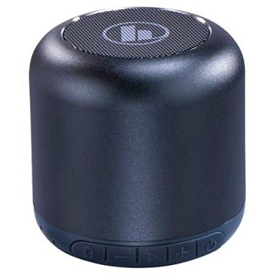 Hama 188212 Drum 2.0 mobiler Bluetooth-Lautsprecher, 3,5 W, Dunkelblau, 7 x 6,3 x 6,3 cm von Hama