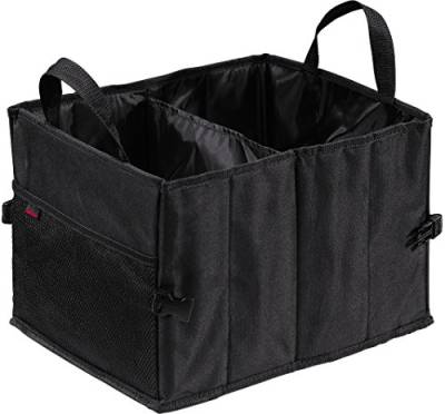 Hama Auto-Kofferraumtasche mit Klettbefestigung, faltbar, klein (37 x 29 x 25 cm) schwarz von Hama