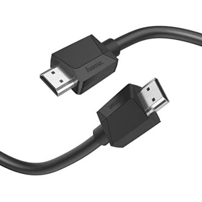 Hama HDMI Kabel 3m lang Ultra HD 4k (High Speed HDMI Cable HDR, HEC, ARC, Monitorkabel mit Kunststoffmantel, Verbindung von PC/Notebook mit Monitor, TV, Beamer, Playstation, XBOX) von Hama