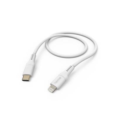 Hama Ladekabel Flexible", USB-C - Lightning, 1,5 m, Silikon, Weiß USB-Kabel" von Hama