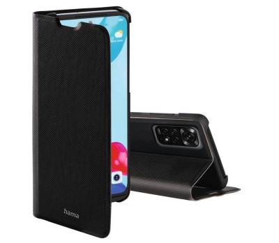 Hama Smartphone-Hülle Booklet für Xiaomi Redmi Note 11, Xiaomi Redmi Note 11S, schwarz, schlankes Design, Mit Standfunktion und Einsteckfächer von Hama