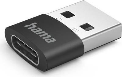 Hama USB-C-Adapter, USB-A-Stecker - USB-C-Buchse, ohne Kabel, 480 Mbit/s, 3 St. (00201532) von Hama