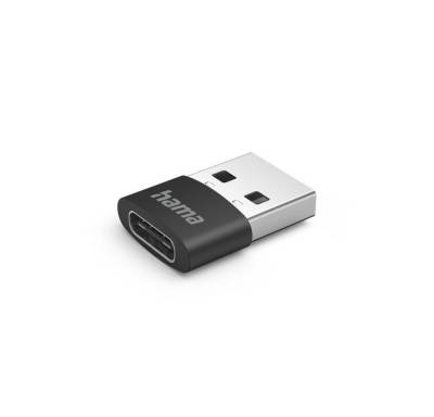 Hama USB-C-Adapter, USB-A-Stecker - USB-C-Buchse, ohne Kabel, 480 Mbit/s, Adapter von Hama