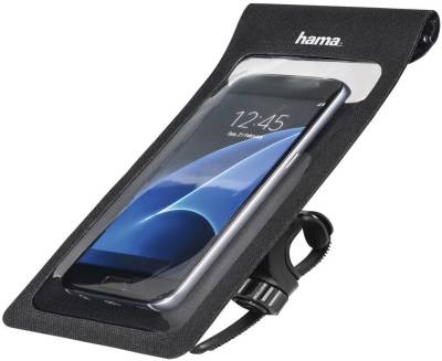 Smartphone-Tasche Slim als Lenkertasche fürs Fahrrad schwarz von Hama