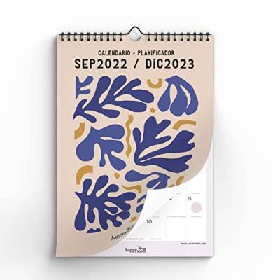 Kalender 2023 | HappyMots | 16 Monate - Sep. 2022 bis Dez. 2023 | A3 Größe | Wandkalender | Platz zum Schreiben und Notieren Bequem, Praktisch und motivierend | Großer Kalender von HappyMots