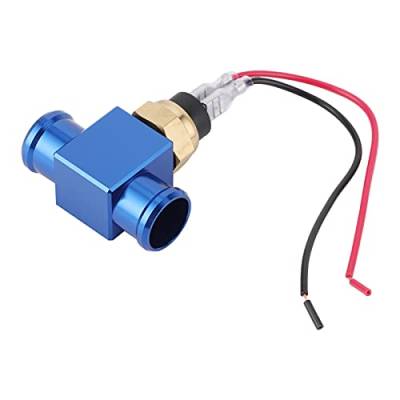 Thermostat Wassertemperaturschalter Kühlerlüfter Temperatursensor für Motorrad ATV Geländewagen Temp Sensor Switch Kit Kühlerschlauchadapter(Blau) von Headerbs
