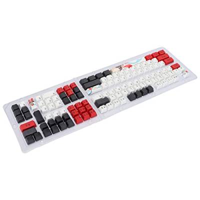 Heayzoki PBT-Tastenkappen-Set,OEM-Höhe-Tastatur-Tastenkappen, Tragbare, Farbbeständige Ersatz-Tastenkappen für 61 72 Tasten,Ergonomisches Design, Einfach zu Ersetzen. von Heayzoki