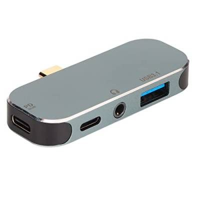 USB-C-Hub, 5-in-1-Typ-C-Hub, Hot-Swap-fähige Pd-Aufladung, 10 Gbit/s, 100 W, Typ-C+Aux+Usb3.1+Aux+Usb2.0, USB-C-Dockingstation-Adapter für Win/Android für Os X von Heayzoki