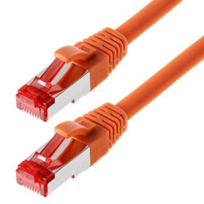 Helos Patchkabel S/FTP Cat 6 orange 1,0m von Helos