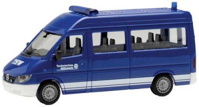 Herpa 097062 H0 Einsatzfahrzeug Modell Mercedes Benz Sprinter `96 THW von Herpa