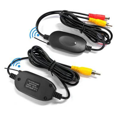 Hikity Zigarettenanzünder-Verteiler 2,4G Funk Rückfahrkamera Auto Wireless Transmitter Sender & Empfänger (1,5 M, 12V), Funk Rückfahrkamera für das Fahrzeug von Hikity