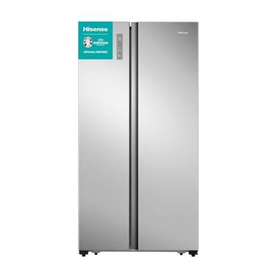 Hisense RS677N4ACC Side by Side Kühl-Gefrierkombination, 179cm, 519 Liter Gesamtkapazität, Multi Air Flow, LED Display, EEK: C, Electronic Touch Control, Inox Look von Hisense