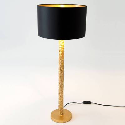 Tischlampe Cancelliere Rotonda schwarz/gold 79 cm von Holländer