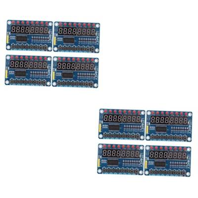 Homoyoyo 8 STK 8-Bit-LED-Digitalröhre Anzeigemodul tm1638 Anzeigemodul mit 8 Tasten bläulich blueriiot Mikrocontroller-Anzeigemodul mit Tasten Anzeigemodul mit Tasten für Mikrocontroller von Homoyoyo