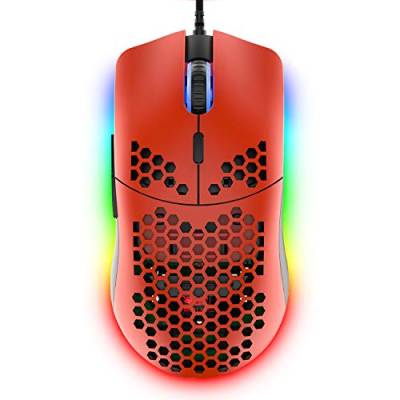 Hoopond Ziyoulang Wired Gaming Mouse 69G Honeycomb Shell Leichte Maus Mit 6400 DPI 6 Taste Programmierbare USB Gaming Mäuse von Hoopond