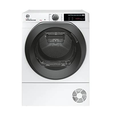 Hoover H-DRY 500 NDE H8A3TCBEXS-S Wärmepumpentrockner / 8 kg / Smarte Bedienung mit WiFi + Bluetooth / AquaVision-Kondenswasserbehälter mit optischer Füllanzeige direkt im Bullauge / Symbolblende von Hoover