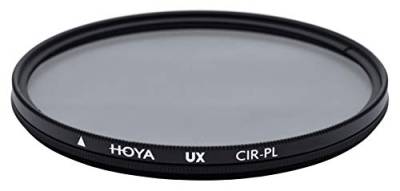 Hoya Circular UX Pol Filter 55 mm, Polarisationsfilter zur Farbkräftigung und Reduzierung von Lichtreflexen & Spiegelungen, Aluminiumfassung, Qualitätsglas, wasserabweisend von Hoya