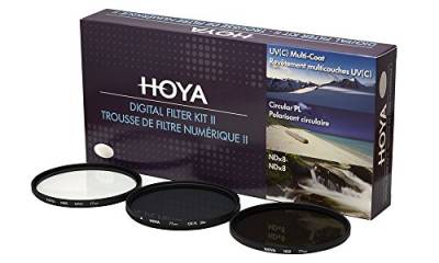 Hoya Digital Filter Kit (58mm) inkl Cirkular Polfilter/ND-Filter (NDx8)/HMC-C, UV-Filter von Hoya