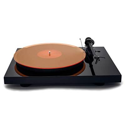 Hudson Hi-Fi Plattenspieler - Matte aus Acryl - OrangeLit - LP Slipmat von Hudson Hi-Fi