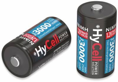 HYCELL NiMH-Mono-Akku 3000 mAh, 2 Stück von HyCell