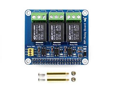 IBest for RPi Relay Board Raspberry Pi Power Relay Expansion Board Module 3-ch Relays for Raspberry Pi 3 B+/3 B/2 B/B+/A+ Loads up to 5A 250V AC or 5A 30V DC von IBest