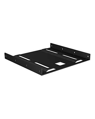 ICY BOX IB-AC653 Interner Einbaurahmen (3,5 Zoll Größe) für 1x 2,5 Zoll Festplatte oder SSD, Stahl, schwarz von ICY BOX
