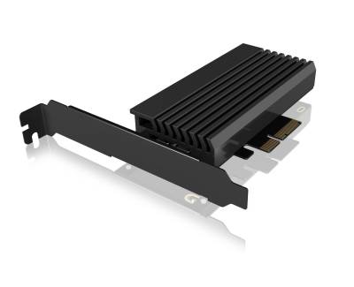 ICY BOX PCIe-Karte, 1x M.2 PCIe (NVMe) SSD zu PCIe 4.0 x4 über M-Key Sockel Adapter von ICY BOX