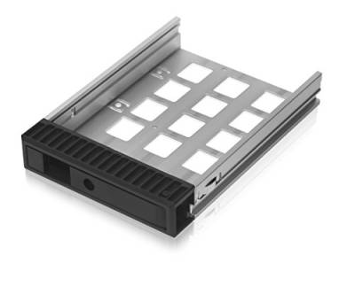 Icy Box Carrier/Festplattenträger/Einschub für IB-129SSK-B (passend für 3,5" (8,9 cm) und 2,5" (6,35 cm) SATA/SAS HDD/SSD) schwarz von ICY BOX