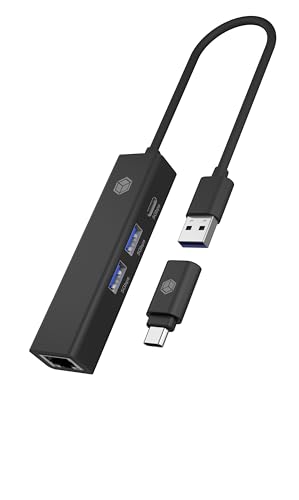IcyBox 4 Port Hub mit USB 3.2 Gen 1 Type-A oder Type-C® Anschluss von ICY BOX