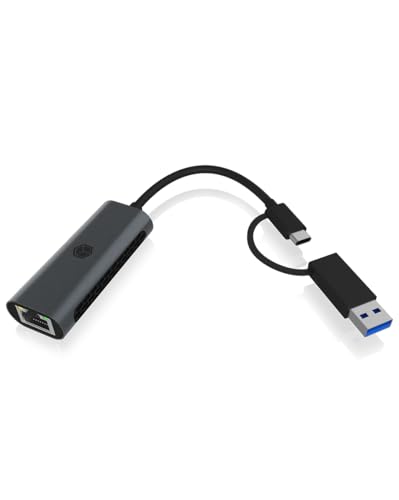 IcyBox IB-LAN301-C3 USB Type-A oder Type-C® zu 2.5 Gigabit Ethernet LAN Adapter von ICY BOX