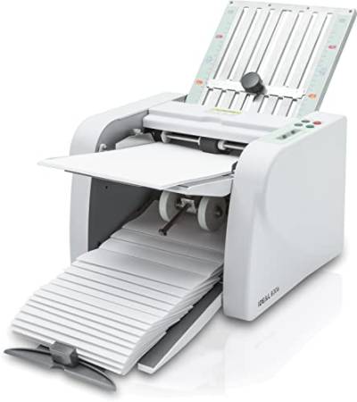 IDEAL Professionelle Falzmaschine 8306 mit Vier Falzarten, 60 bis 115 g/m² Papier, 115 Blatt/Minute, 7.000 Blatt/Stunde von IDEAL