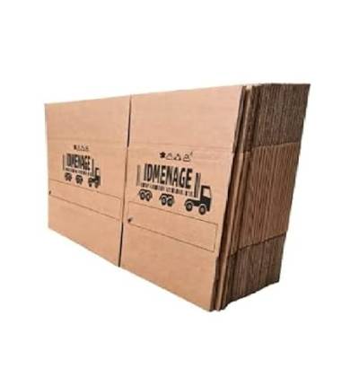 10, 20 oder 25 Boxen in 60 x 40 x 40 cm zum Auspacken, Versenden oder Aufbewahren. 20 kg starke Kartons mit integrierten Griffen, geeignet für schwere Last. (20 Stück) von IDMENAGE