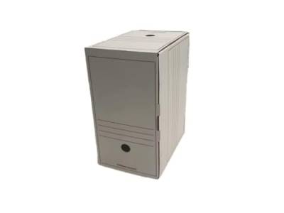 IDMENAGE Archivbox – aus weißem und blauem Karton – Größe 335 x 167 x 245 mm – verkauft in Packungen mit 50 Stück von IDMENAGE