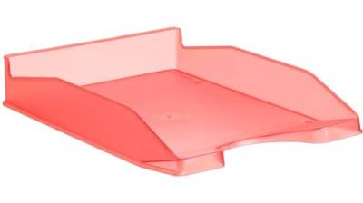 Korb mit Büro Polystyrol rotes Polystyrol A4 25,5 x 34,8 x 6,5 cm von IDMENAGE