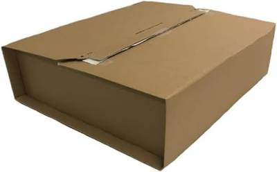 Versandkarton – brauner Karton – Größe 350 x 320 x 100 mm – verkauft in Packungen zu 25 Stück von IDMENAGE
