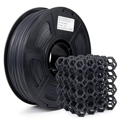IEMAI ASA Kohlefaser Filament 1,75 mm, 3D Drucker Filament ASA, Carbon Fiber Filament 1.75 ASA Gefüllt mit 20% Kohlefaser, ASA Filament 1.75mm, Matt Schwarz 1Kg Spule von IEMAI