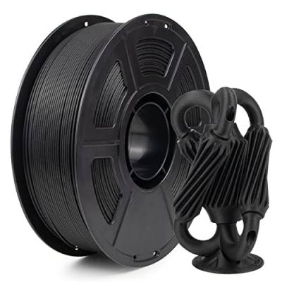 IEMAI Kohlefaser-PA6-Filament, PA6-Filament, 1,75 mm, 3D-Drucker-Filament, PA6-Filament gefüllt, 20 % Kohlefaser, 3D-Druck-Filament, 1 kg Spule, Schwarz von IEMAI