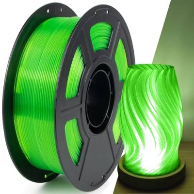 IEMAI PETG Filament 1.75 Grün, 3D Drucker Filament Petg 1 kg/Spule, Filament PETG 1.75mm für FDM 3D Drucker, Maßgenauigkeit +/- 0,02 mm, Petg Transparentes Grün von IEMAI