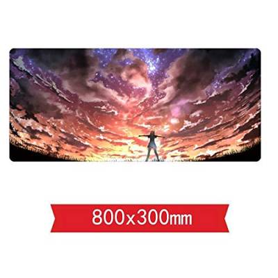 IGIRC Mauspad Ihre Lüge im April Speed ​​Gaming Mousepad |XXL Mousepad | 800 x 300mm Großformat | 2 mm Dicke Basis | Perfekte Präzision und Geschwindigkeit, W von IGIRC