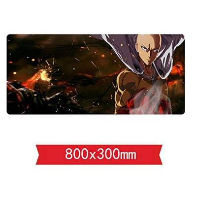 Mauspad,One-Punch Man punchSpeed Gaming Mouse Pad | XXL Mousepad |800 x 300mm Large Size| 3mm-Thick Base | Perfect Precision and Speed, E von IGIRC