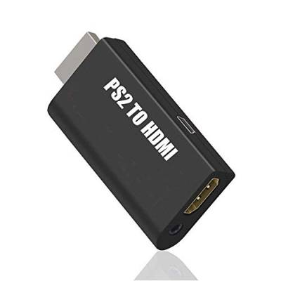 PS2 zu HDMI Adapter mit 3,5 mm Audioausgang für HDTV/HDMI Monitore, Playstation 2 auf HDMI Konverter von INF