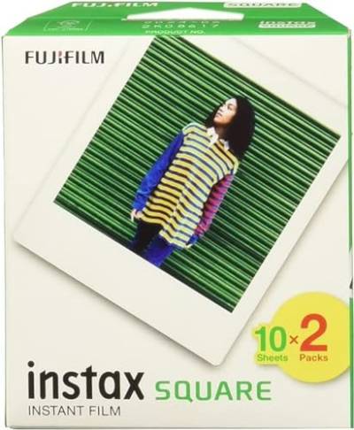 INSTAX Square Film (20/PK), Farbig, Weiß von INSTAX