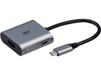 ISY IAD-1015-1 USB-C Adapter, Silber Aluminium von ISY