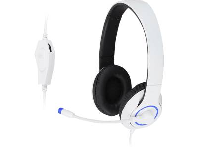 ISY IC 6007, On-ear Gaming Headset Weiß/Schwarz von ISY