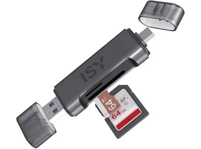 ISY ICR-6000 2-in1-USB-Kartenleser von ISY