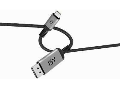 ISY IDP-4015-1 USB-C DisplayPort Kabel, Schwarz von ISY