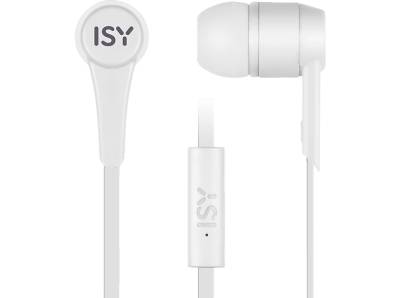 ISY IIE-1101-WT, In-ear Kopfhörer Weiß von ISY